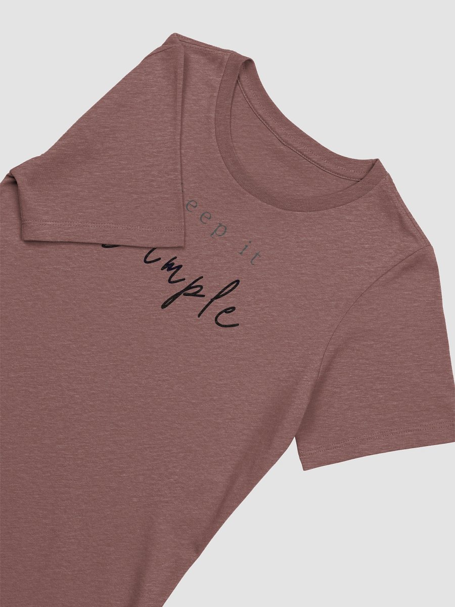 Women's Supersoft Relaxed-fit T-Shirt (Keep Simple Letter ) product image (5)