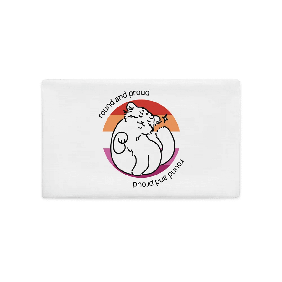 Round and Proud Manul Lesbian Version - Pillow Case product image (2)