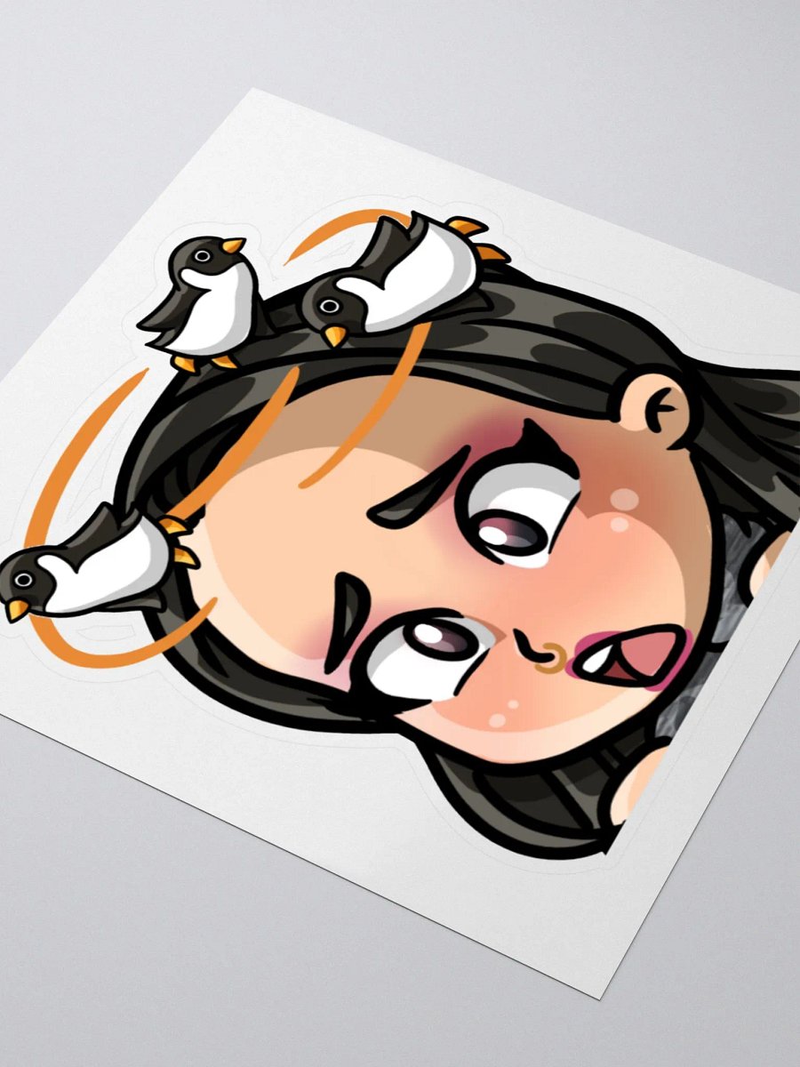 DafuqQwerty Tweedle Bonk Kisscut Sticker product image (3)