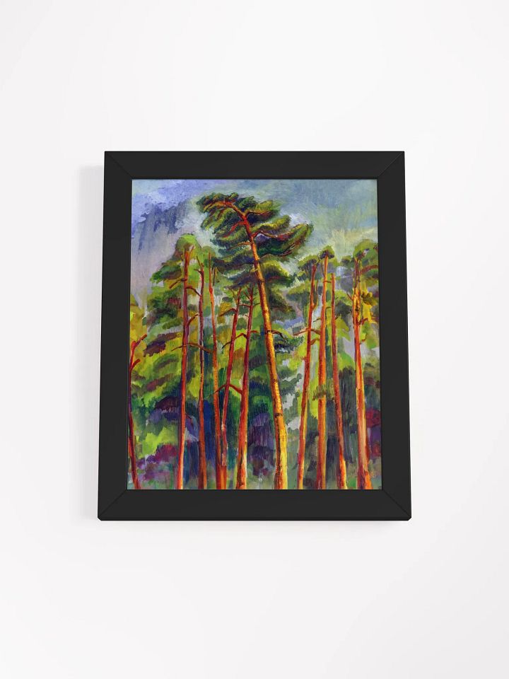 Enchanted Forest Framed Artwork - Dramatic Evening Pines product image (1)