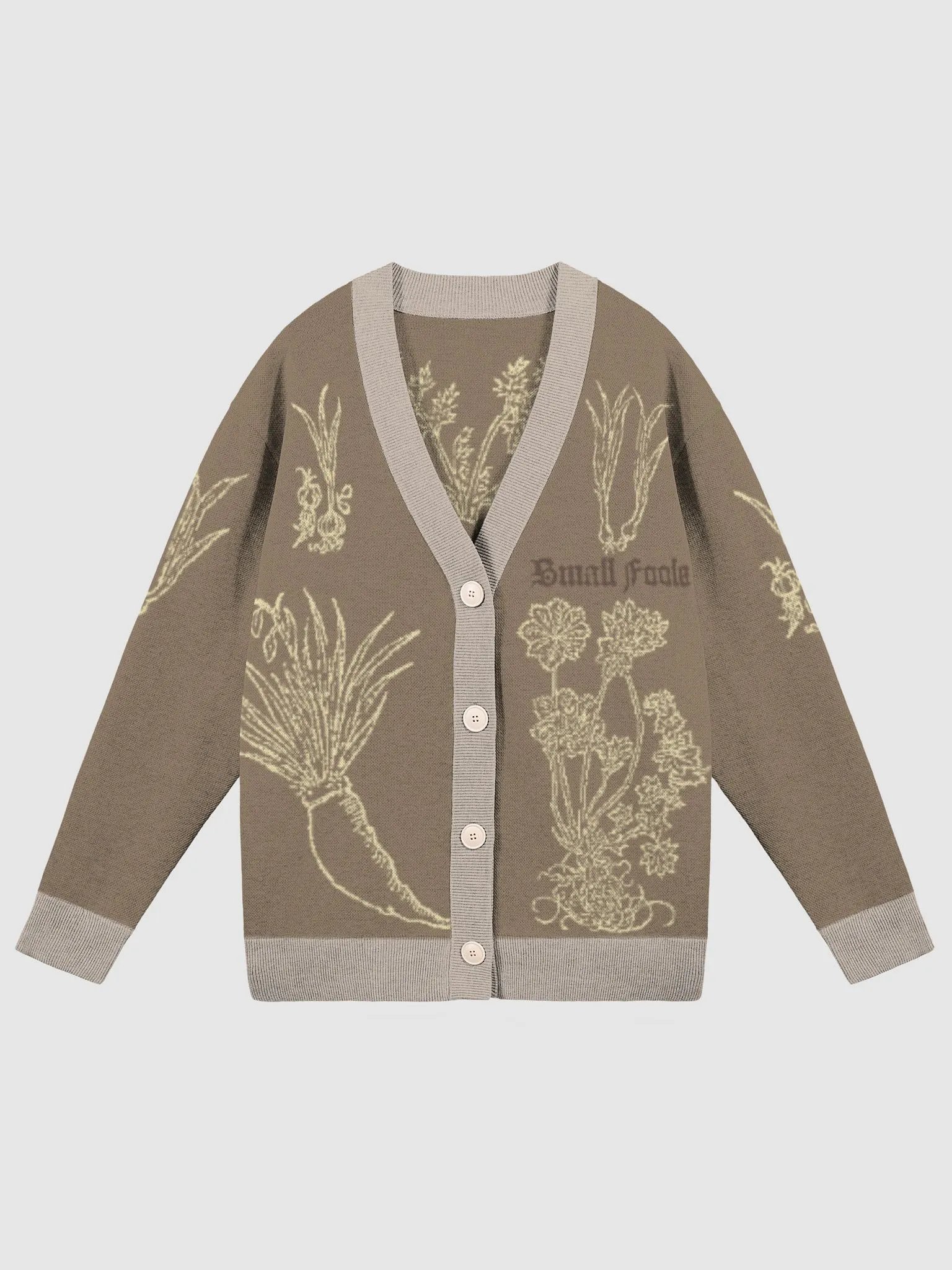 16th Century Herbology Treatise Cardigan - Loam product image (1)