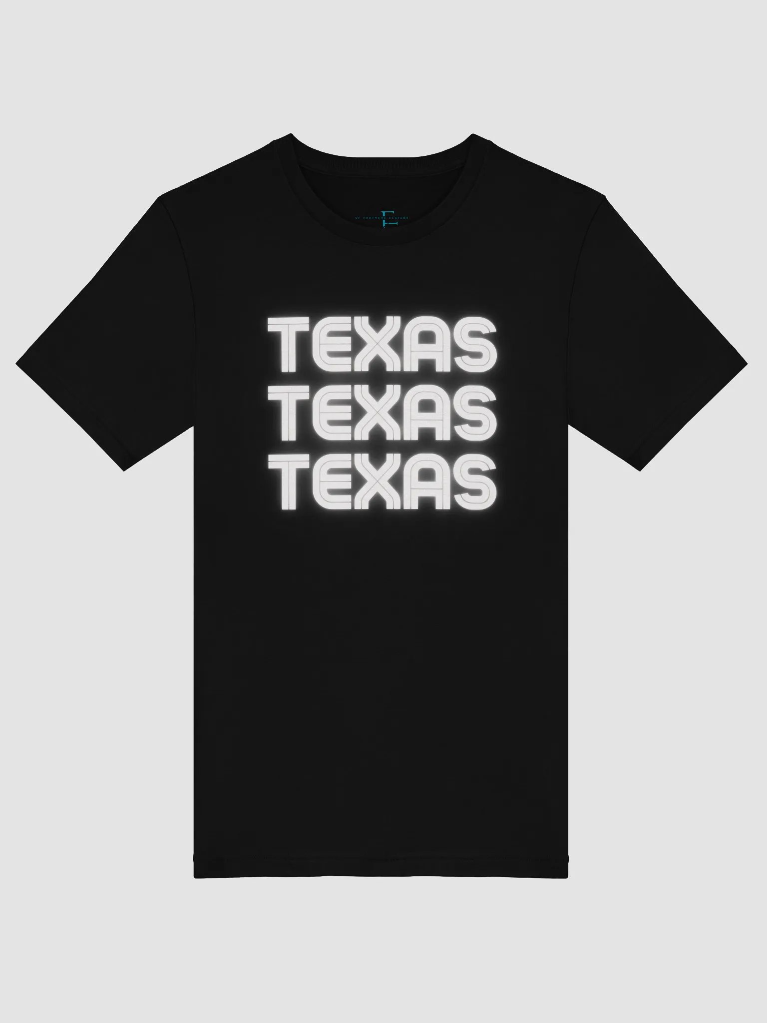 🤍 Triple Texas Neon Glow T-Shirt | Bella+Canvas Unisex Tee | Colo Pro Font in White Neon product image (39)