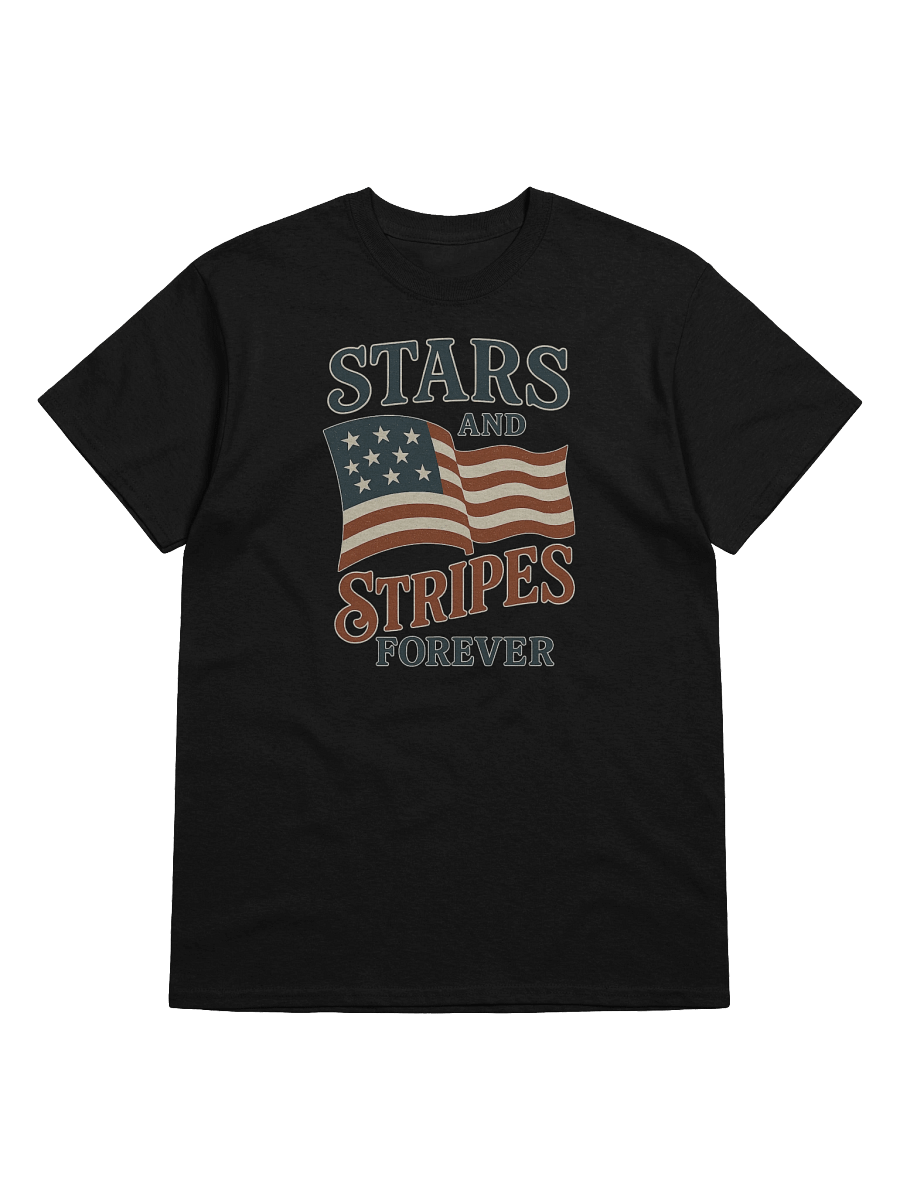 Stars and Stripes Forever Shirt – Vintage American Flag 4th of July Tee product image (1)