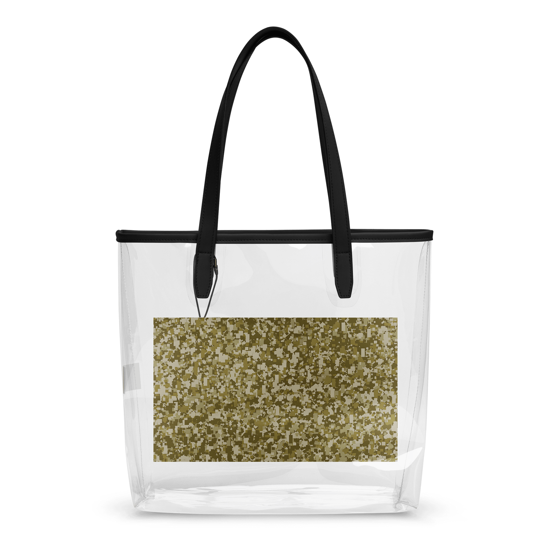Pixelated Camo Clear Tote Bag product image (2)