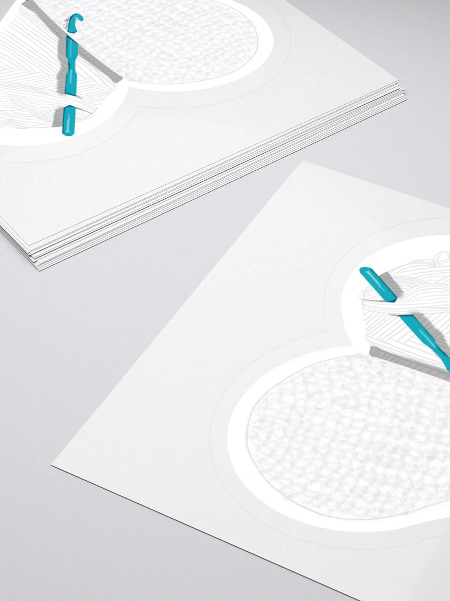 Crochet Love - White Sticker product image (11)