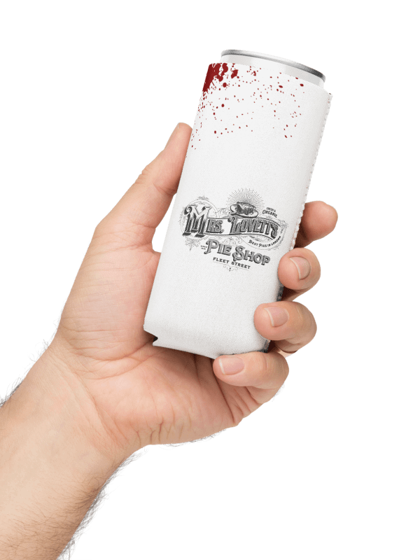 Mrs. Lovett’s Pie Shop Can Cooler – “Worst Pies in London” Coozie for Sweeney Todd Fans product image (1)