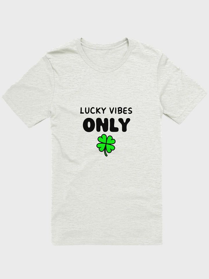 lucky vibes only 🍀 printed t-shirt . st.patricks day special product image (1)