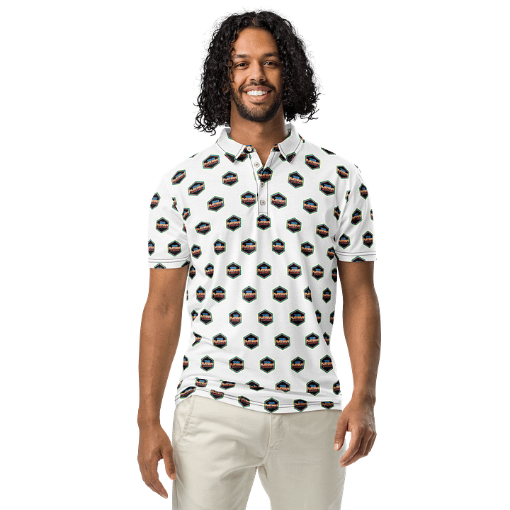 TFOT SlimFit Sandy HexaFusion White Polo Shirt product image (1)