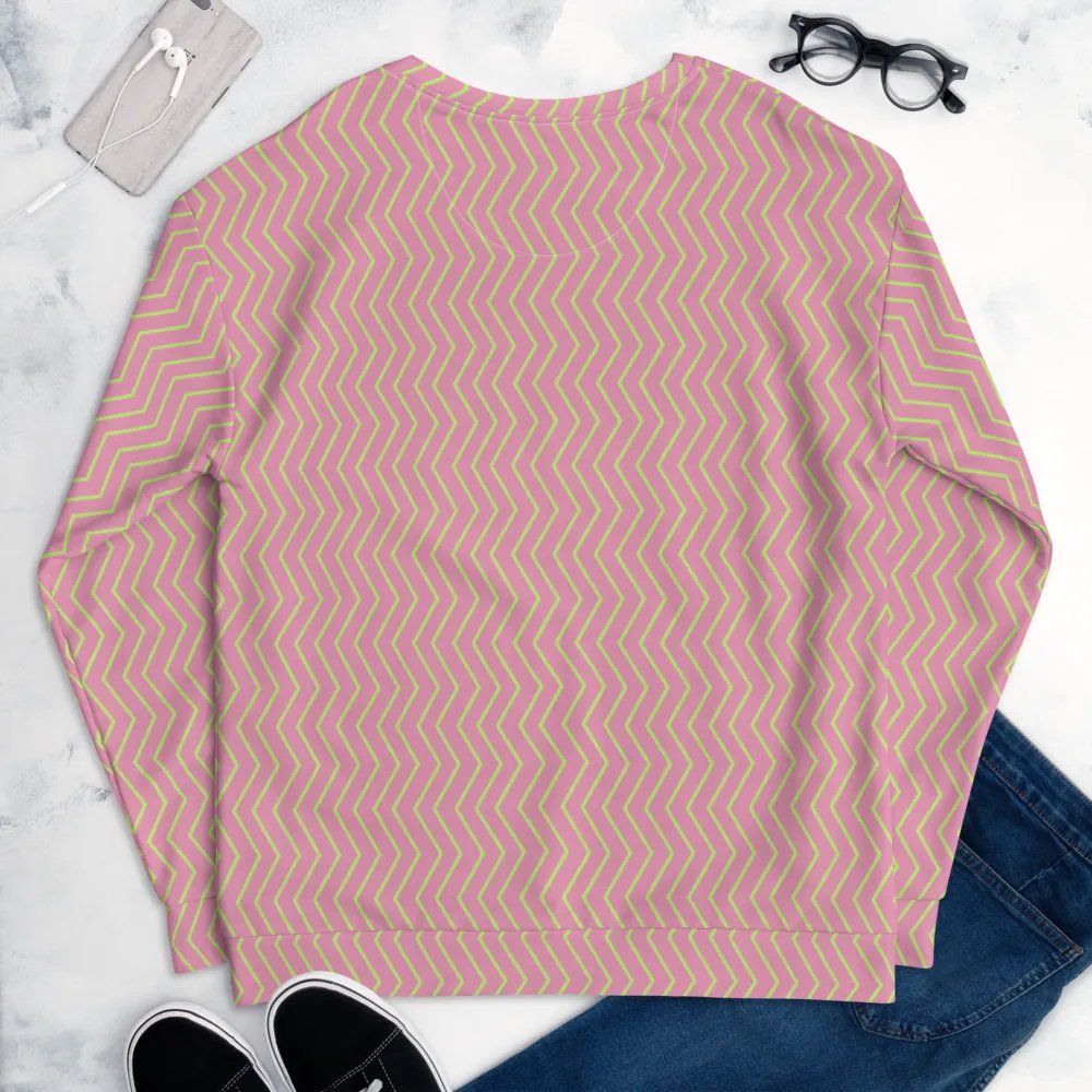 Zigzag Zest All-Over Print Unisex Sweatshirt product image (9)