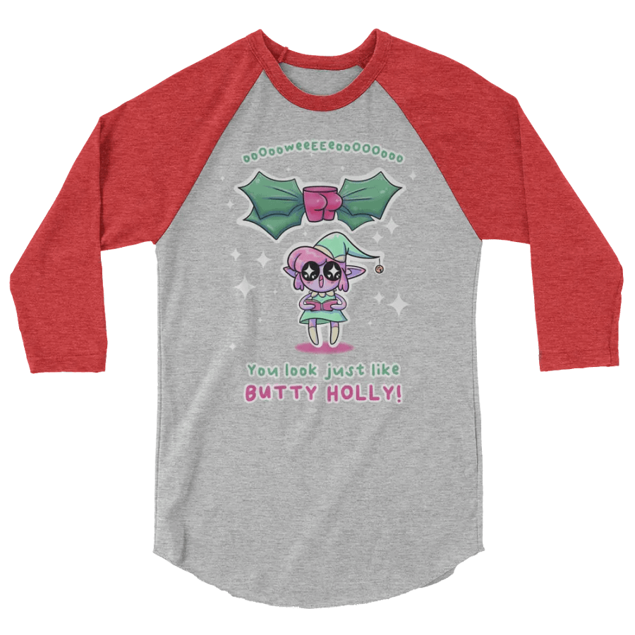 Butty Holly baseball tee product image (2)
