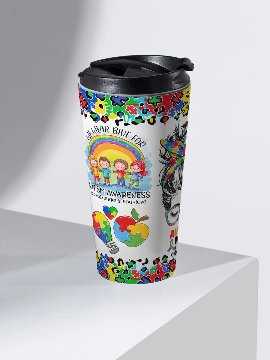 Autism Awareness Stainless Steel Travel Tumbler product image (2)
