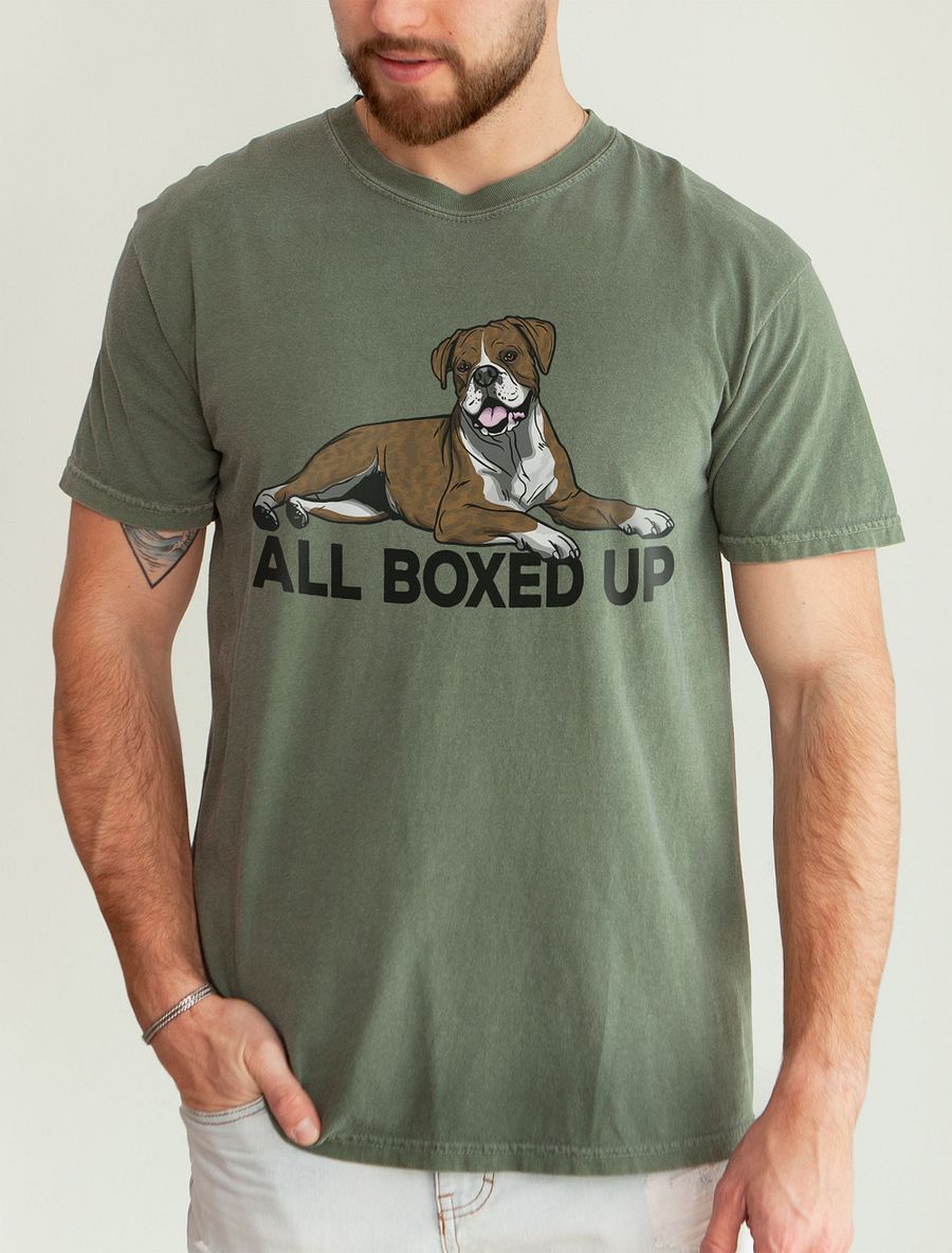 All Boxed Up T-Shirt of a Boxer (Brindle) | Funny T-Shirt for Boxer Dog Paw-rents product image (21)