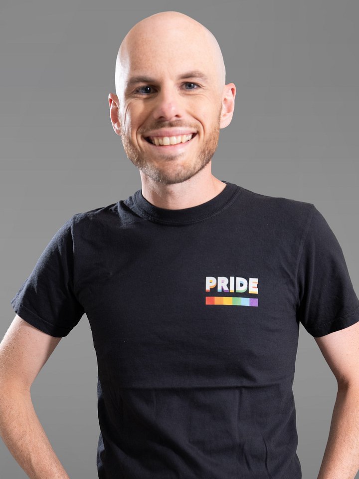 Women's Cruise with Ben and David Pride Logo T-Shirt - Black product image (1)