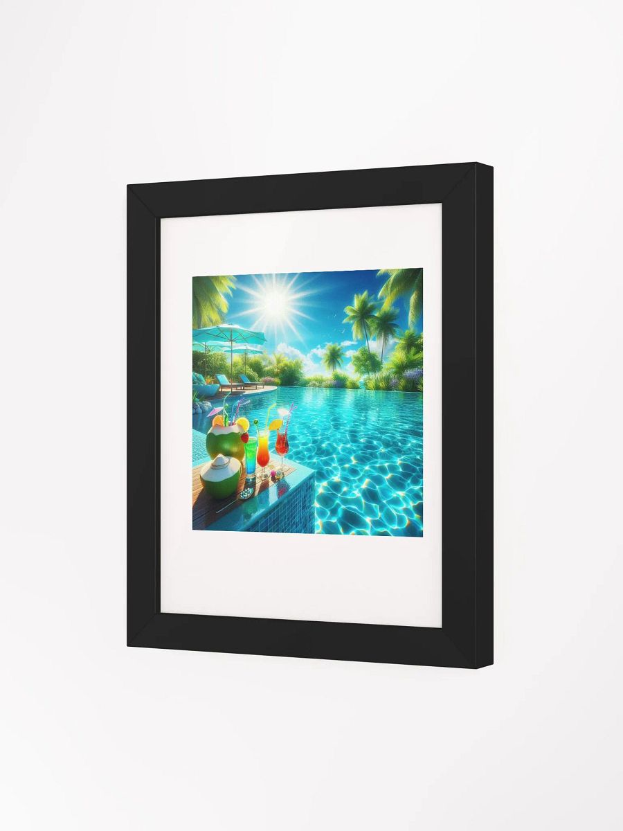 Vibrant Ayous Wood Framed Matte Poster | Ai Design product image (15)