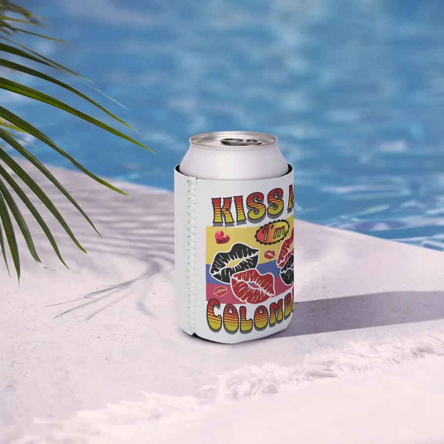 Kiss Me I'm Colombian Can Cooler product image (8)