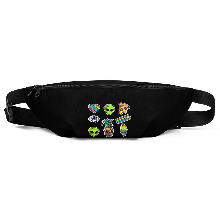 "Martians Take Belfast!" Roswell Aliens Black Fanny Pack (Waist Bag) product image (1)