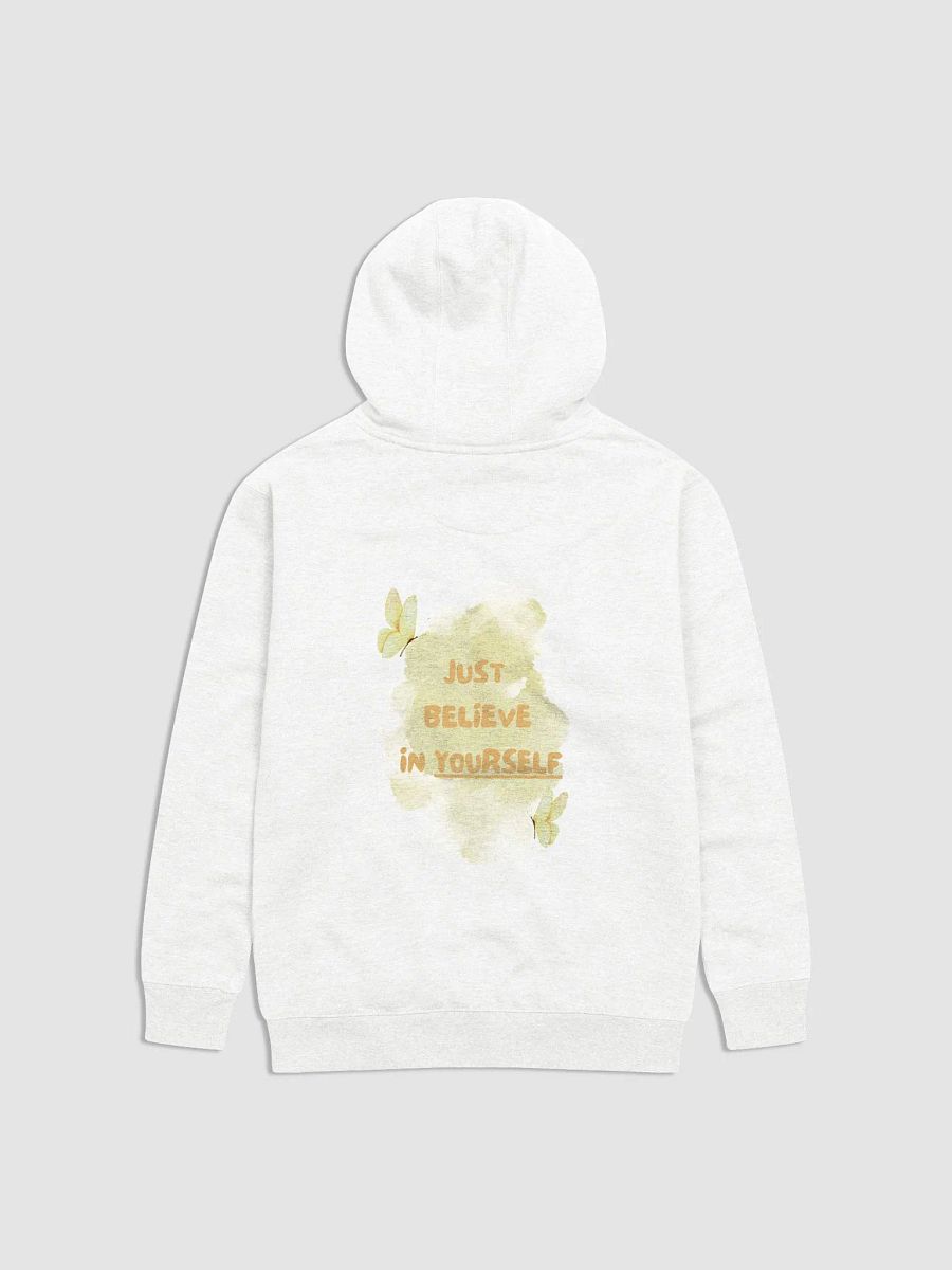 Motivational Just Believe In Yourself Soft Hoodie Yellow Watercolor Butterflies Pretty Nature product image (16)