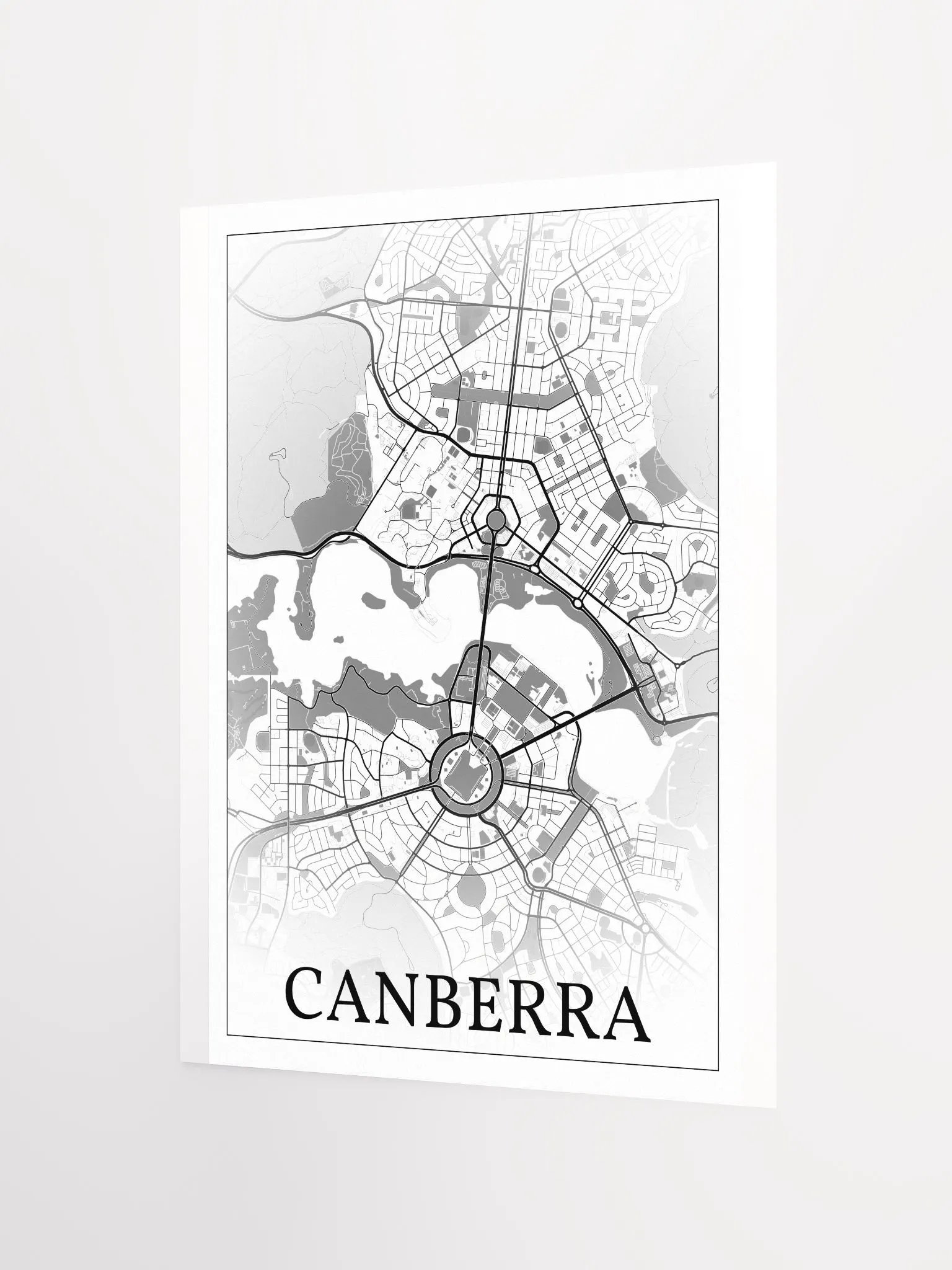 Canberra, Australia, city map print product image (2)