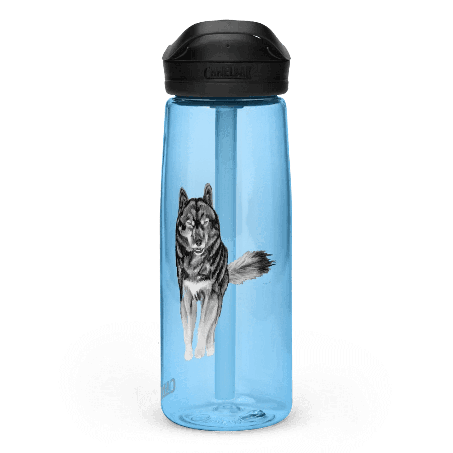 Wolf Drawing Water Bottle Straw product image (60)