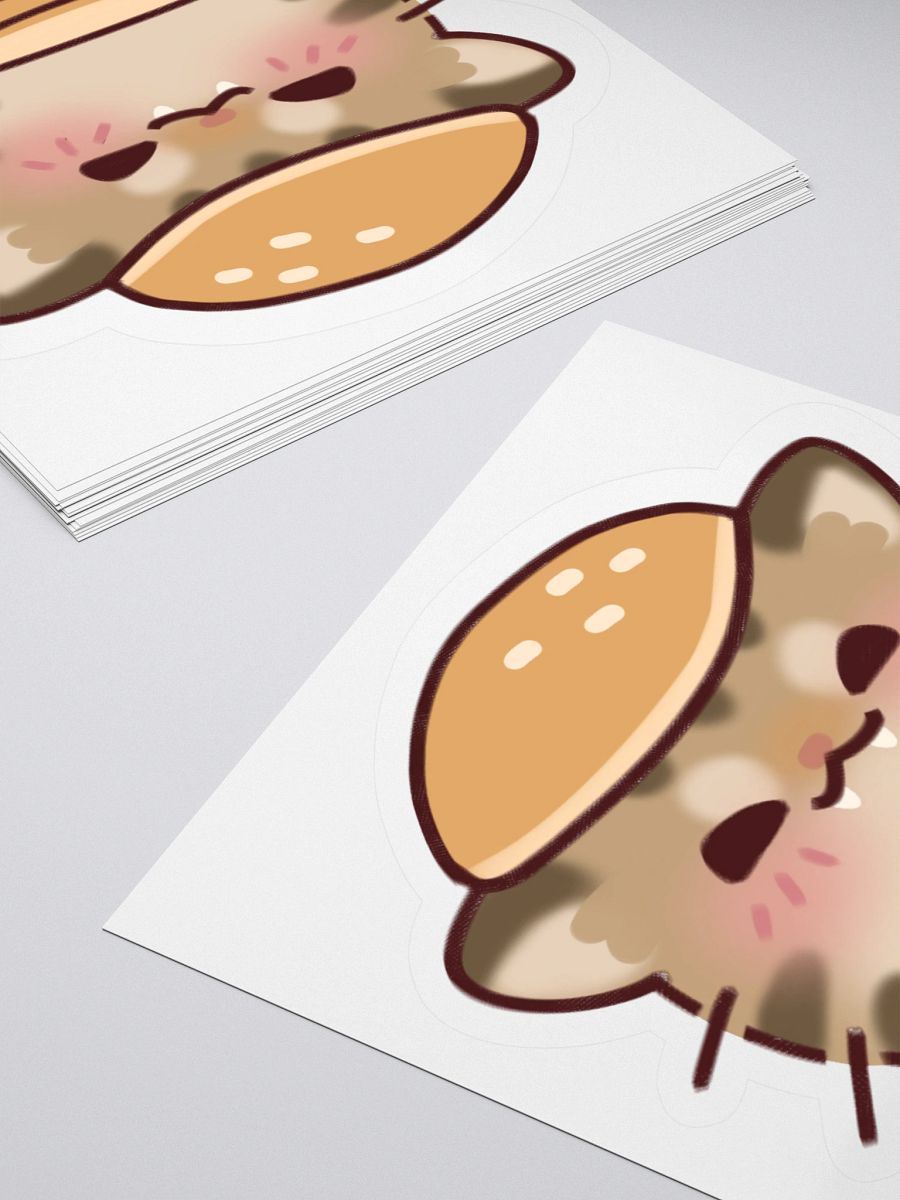 Burger Cat Kiss Cut Sticker product image (4)