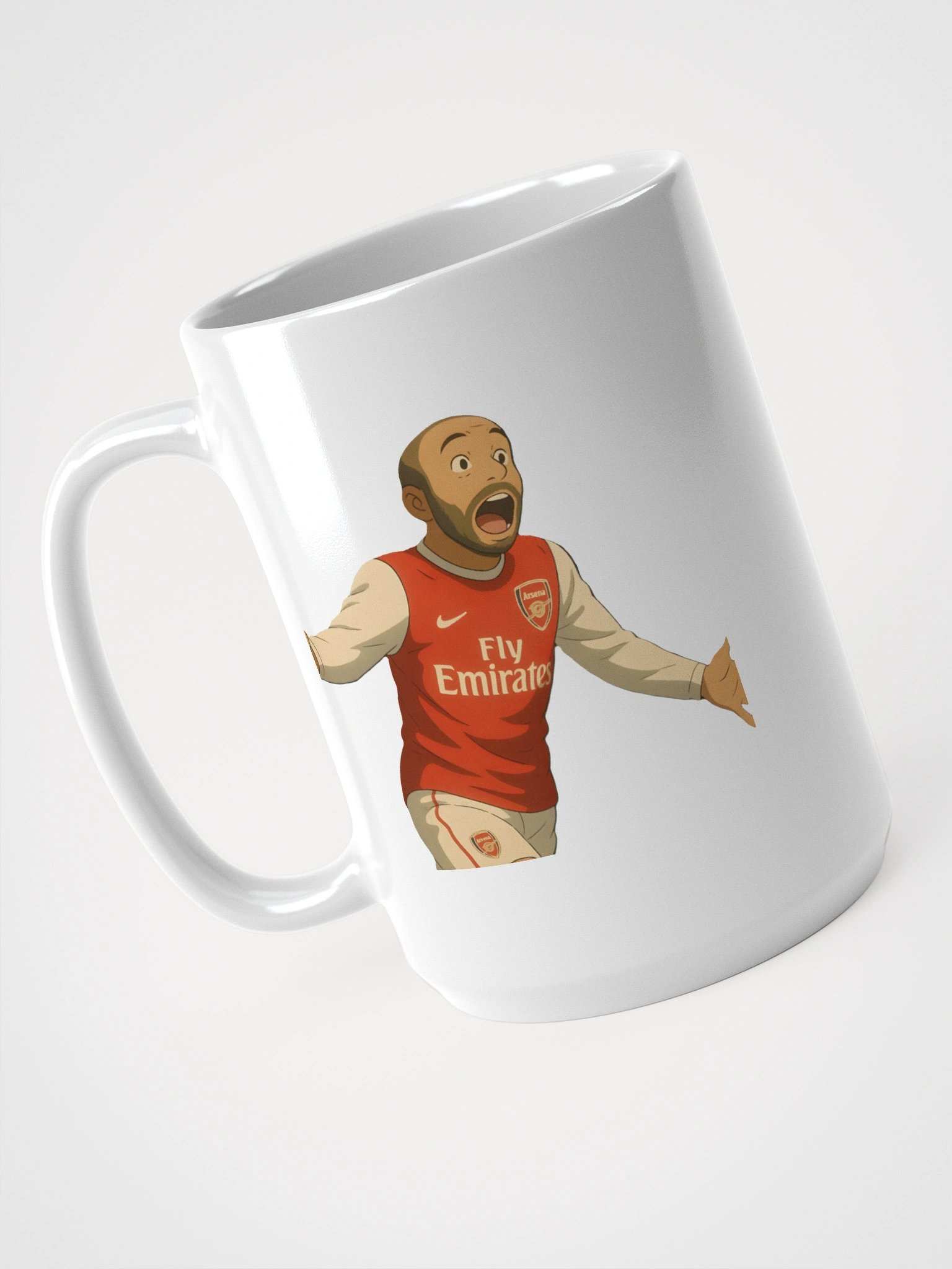Glossy Mug - Thierry Henry Goal Celebration - Iconic Moment - Arsenal product image (3)
