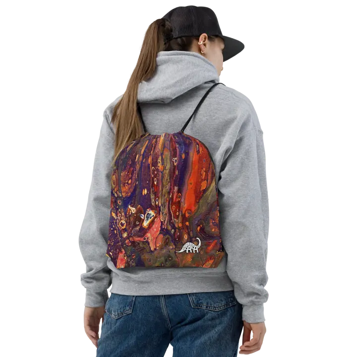 Hyperspace Fluid Acrylic Drawstring Bag product image (2)