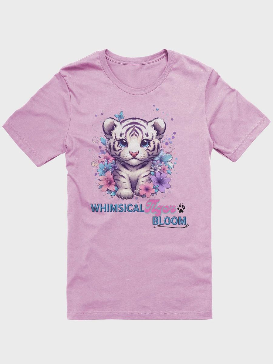 Whimsical tiger bloom design _Bella+Canvas Super Soft t-shirt product image (1)