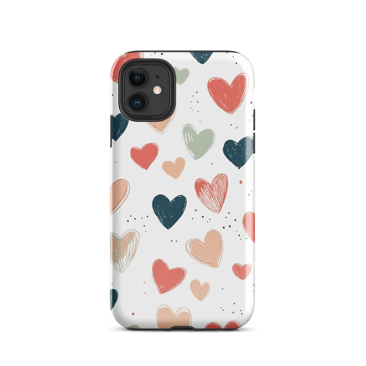 Heart Pattern iPhone® Tough Case product image (2)