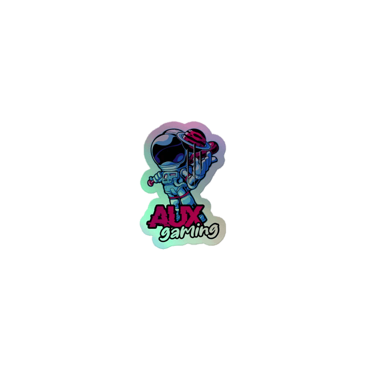 Cosmic AUXgaming Astronaut Holographic Sticker Set product image (1)