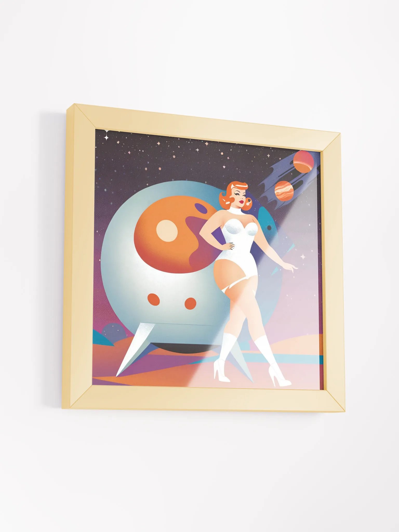 Futuristic Femme Framed Matte Poster product image (38)