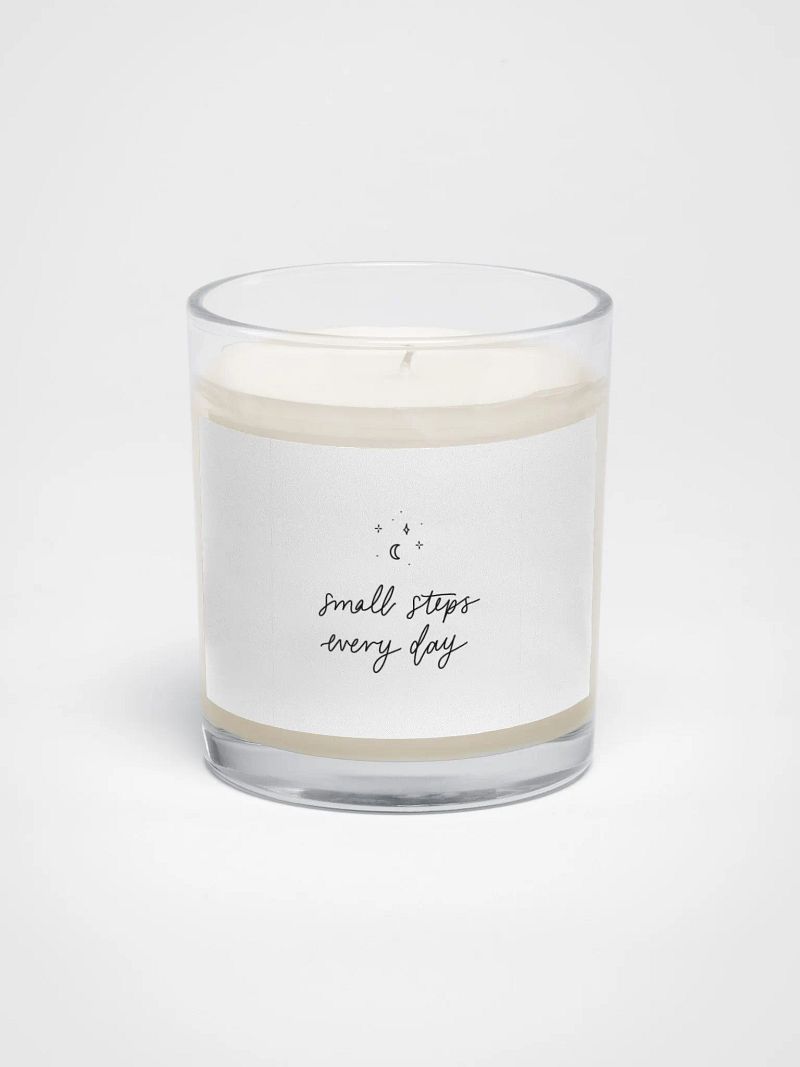 Small steps every day candle