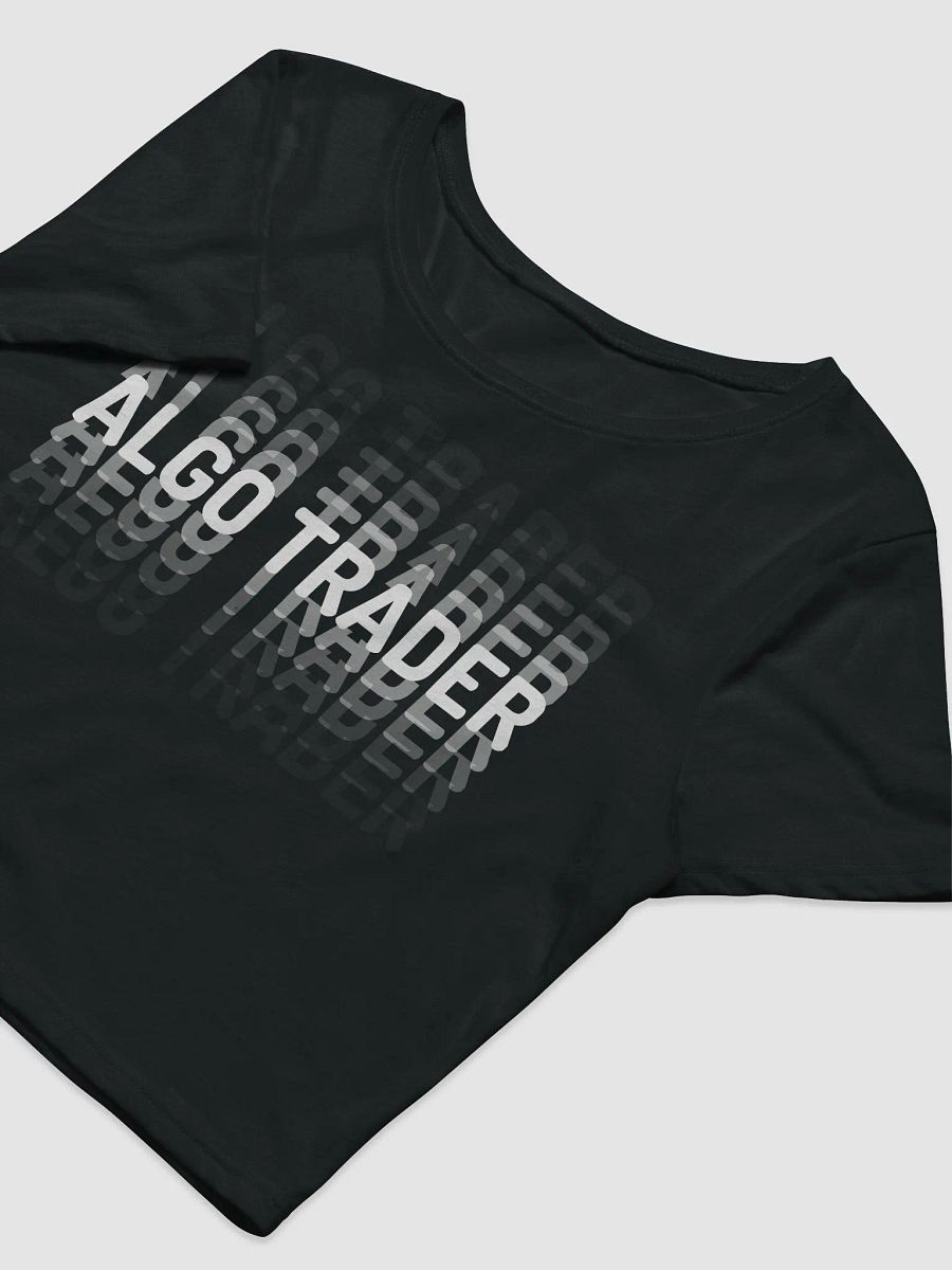 Algo Trader Women Crop T white product image (2)
