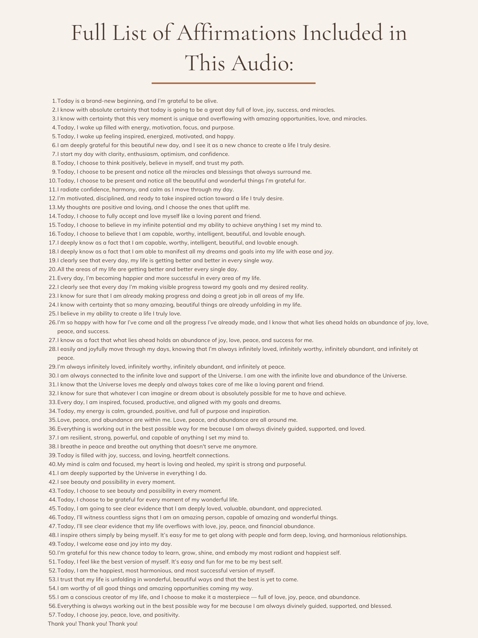 Daily Morning Affirmations for Positive Energy & Success | MP3 download product image (3)