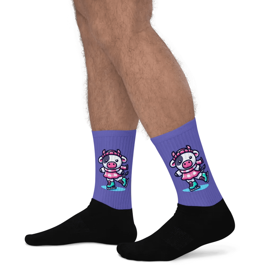Ice Skating Cow Socks product image (7)