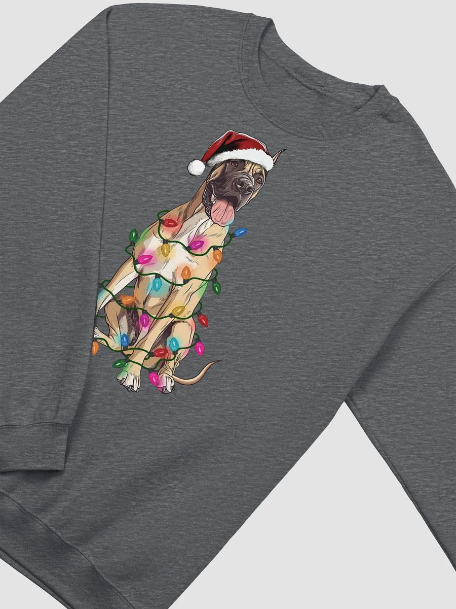 Funny Great Dane(Fawn, Cropped Ears) Christmas Sweatshirt product image (4)