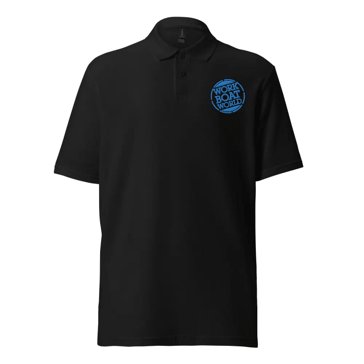 Work Boat World Logo Polo (Light Blue Logo) product image (1)