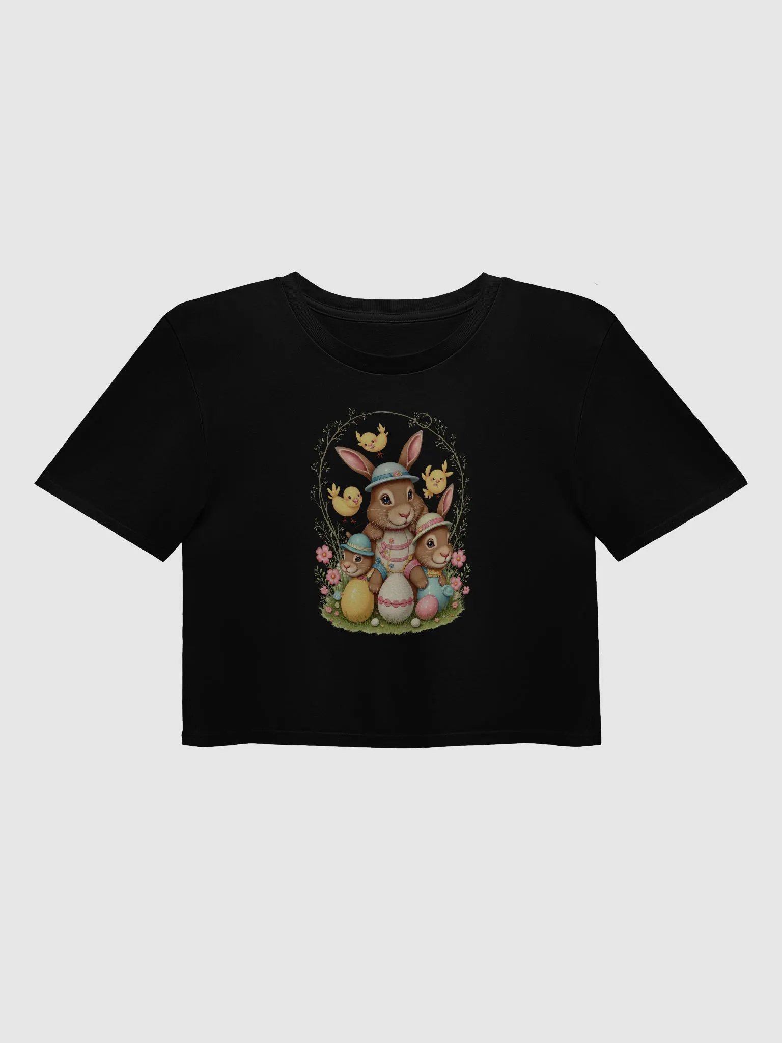 Bunny Rabbit Family Trio Crop Top product image (2)