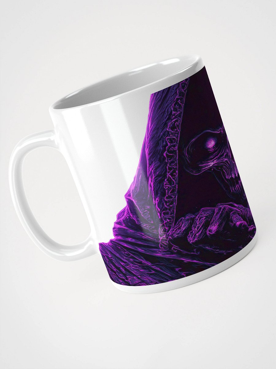 “Grim Drip” Vaporwave Reaper Mug - White Edition product image (2)