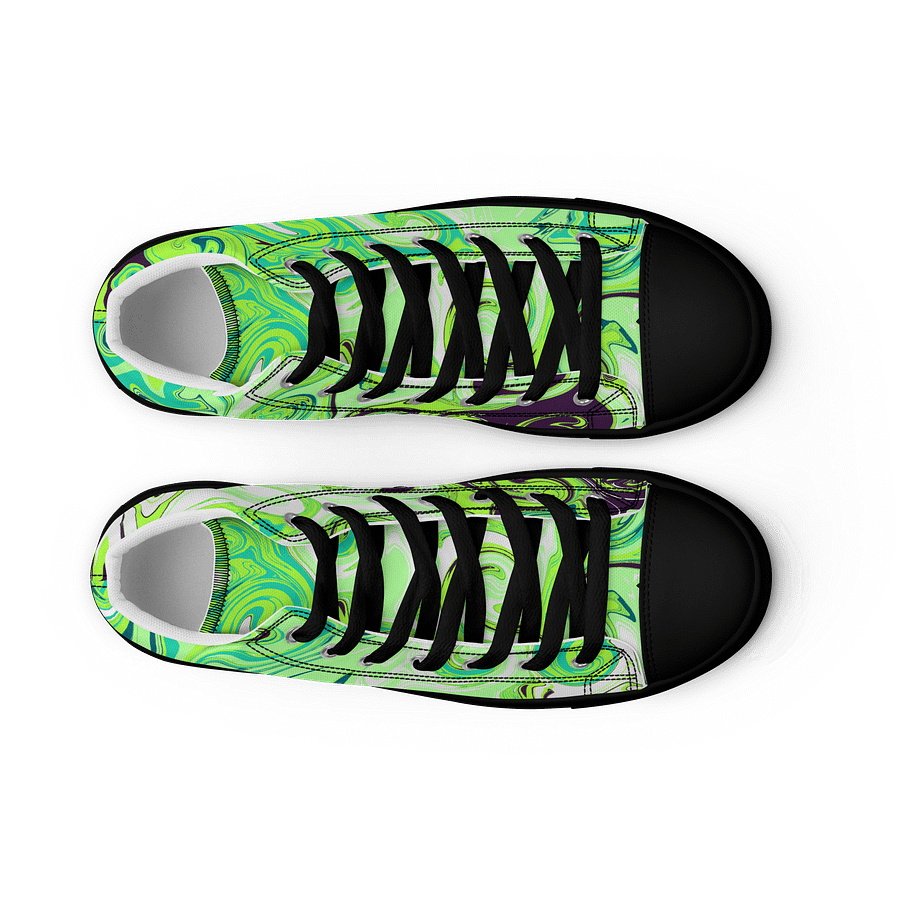 Marbled Dreams Women's High Top Canvas Shoes product image (9)