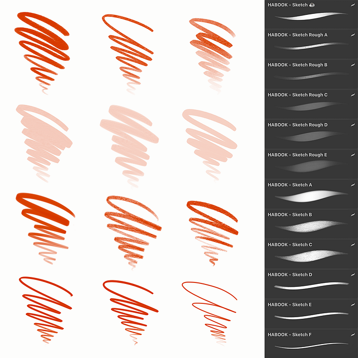 HABOOK Sketching Brushes for Procreate product image (2)