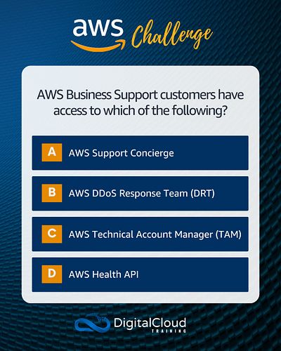 📣 AWS CHALLENGE - Test your Knowledge

Know the answer? Post it in the comments below! 🙋