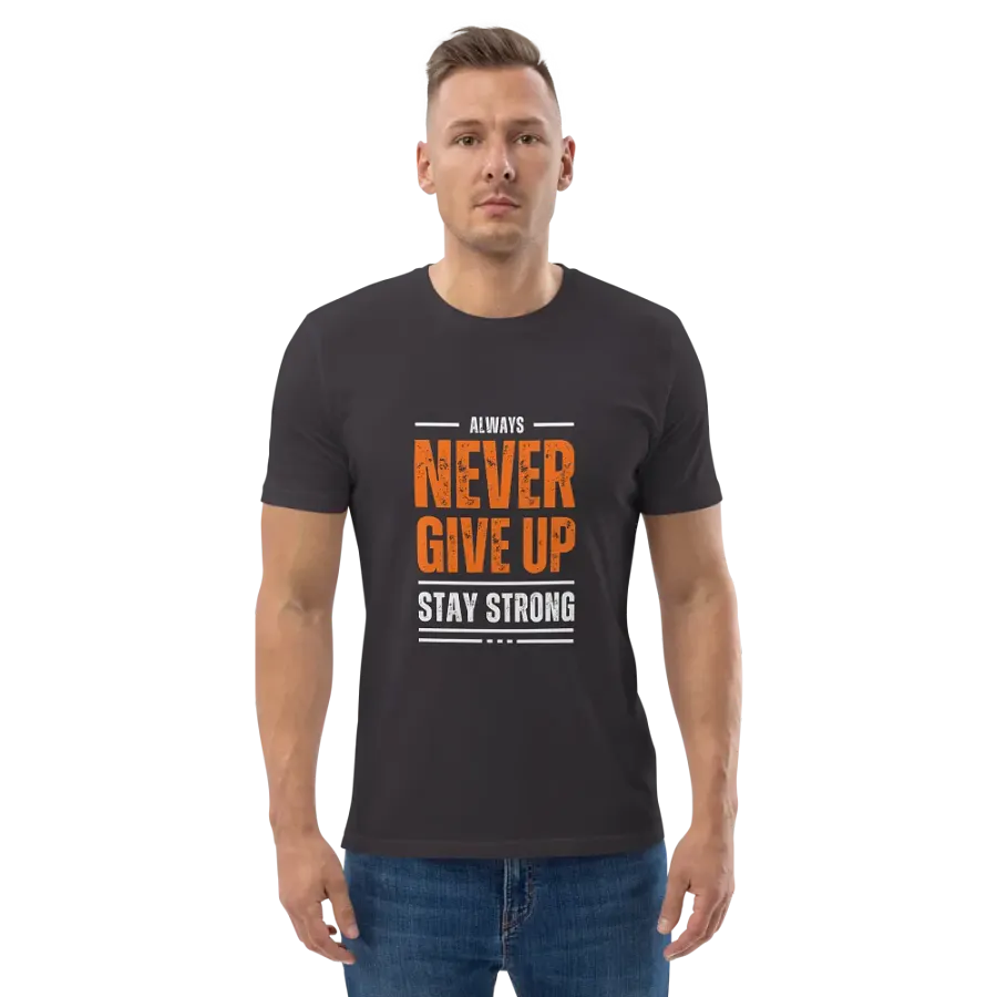 NEVER GIVE UP Glitch Tee product image (136)