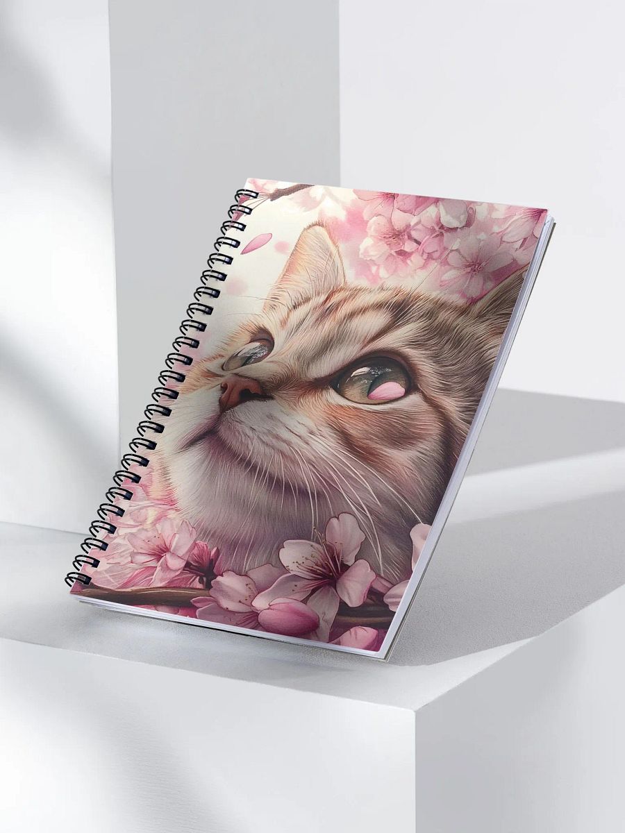 Sakura Feline Spiral Notebook product image (3)