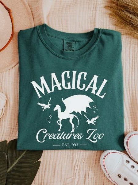 Magical Creatures Zoo Vintage Minimalist Style Shirt product image (23)