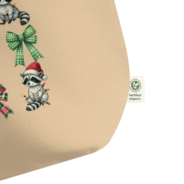 Raccoon Christmas Tote product image (2)