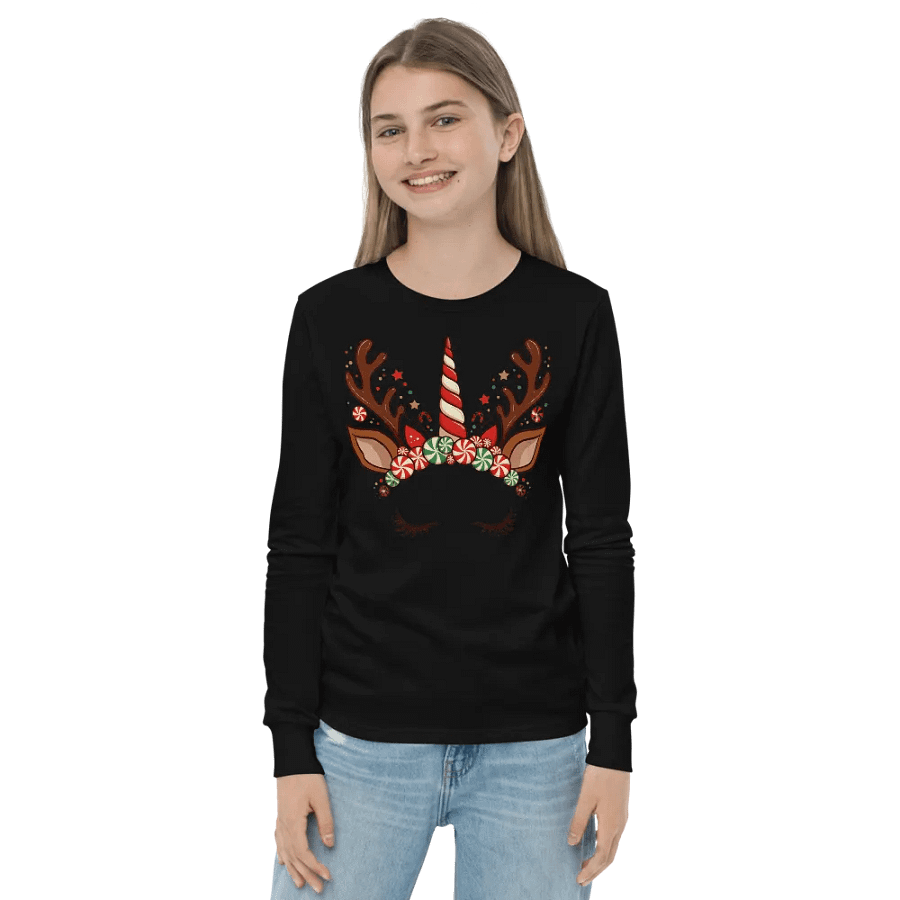 Candyland Antler Unicorn Black product image (2)