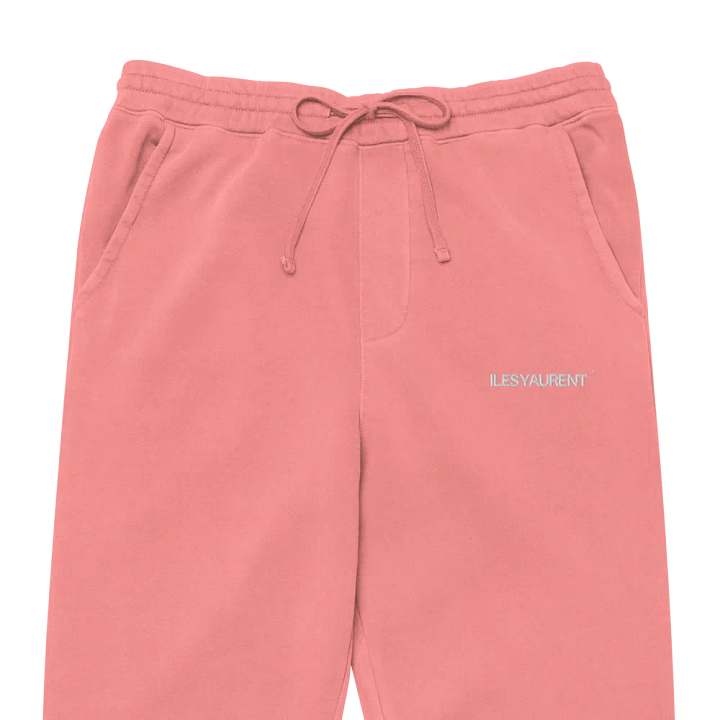 ILES YAURENT © Pantalone rosa derma in cotone con motivo ricamato product image (1)