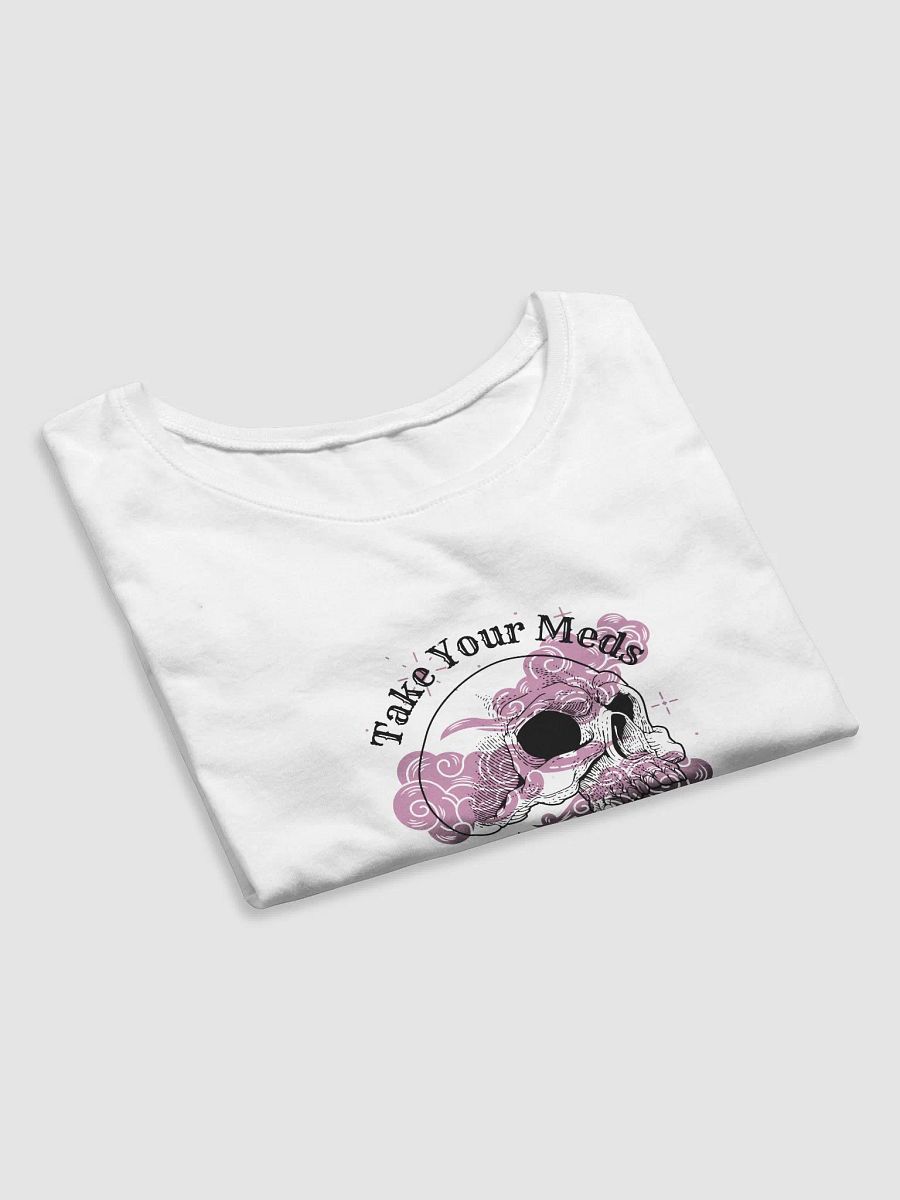 Take Your Meds Cropped Tee (Black Design) product image (7)