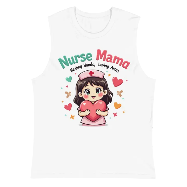 Nurse Mama Heart Muscle Tank product image (2)