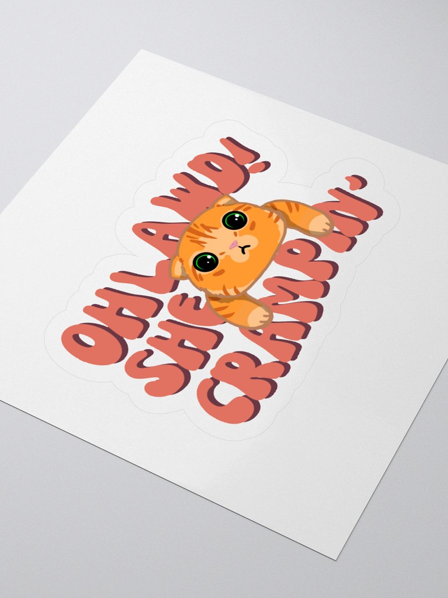 hyper's Oh Lawd! She Crampin' Die-Cut Sticker product image (7)